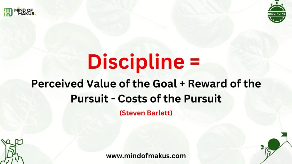 Discipline Equation Steven Barlett