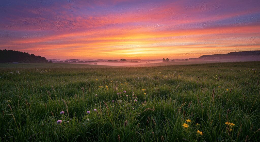 a nice picture of sunset