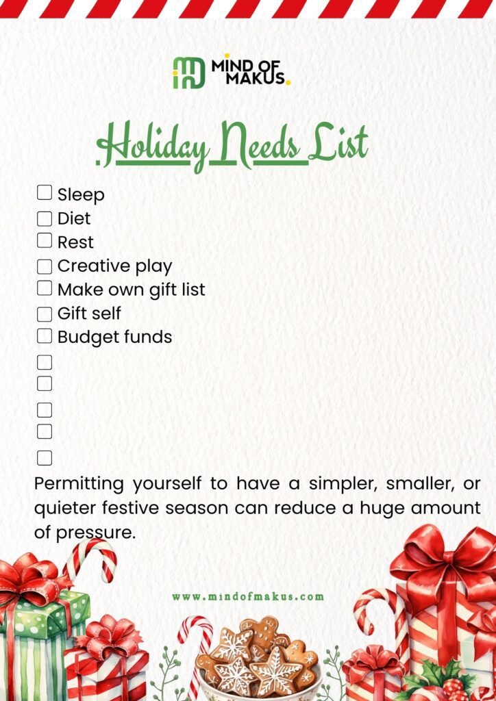 Holiday Needs List